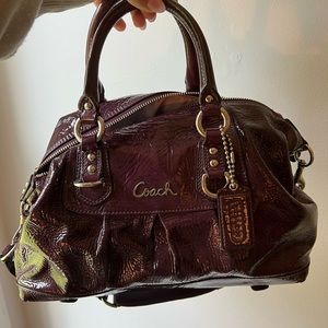 Dark Purple Coach Bag